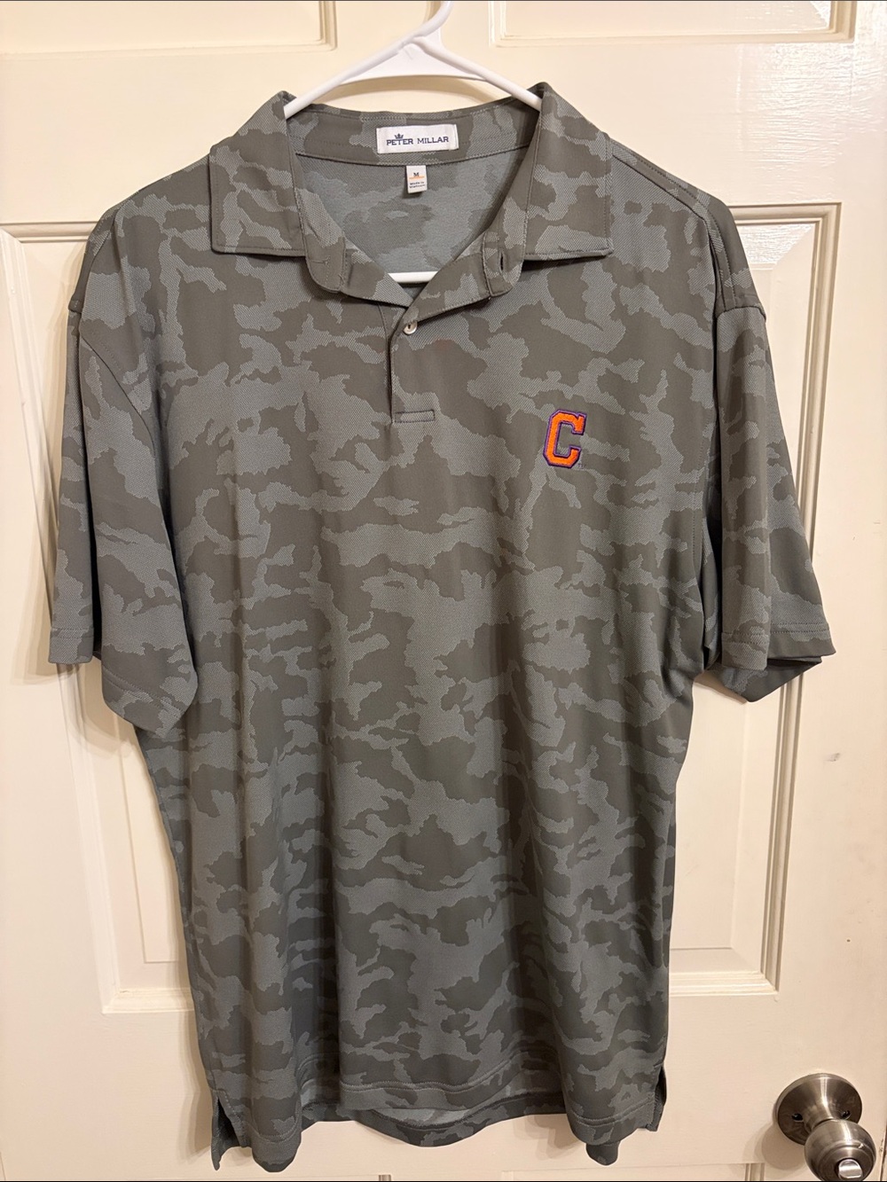 Peter Millar Clemson Camo Polo size Medium